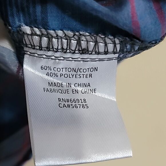 Swiss Cross Men's Blue Plaid Short-Sleeve Shirt Sz Medium - Picture 8 of 8